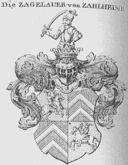 Zagelauer von Zahlheimb (aus: Siebmacher-Supplement 2, Tab. 32)